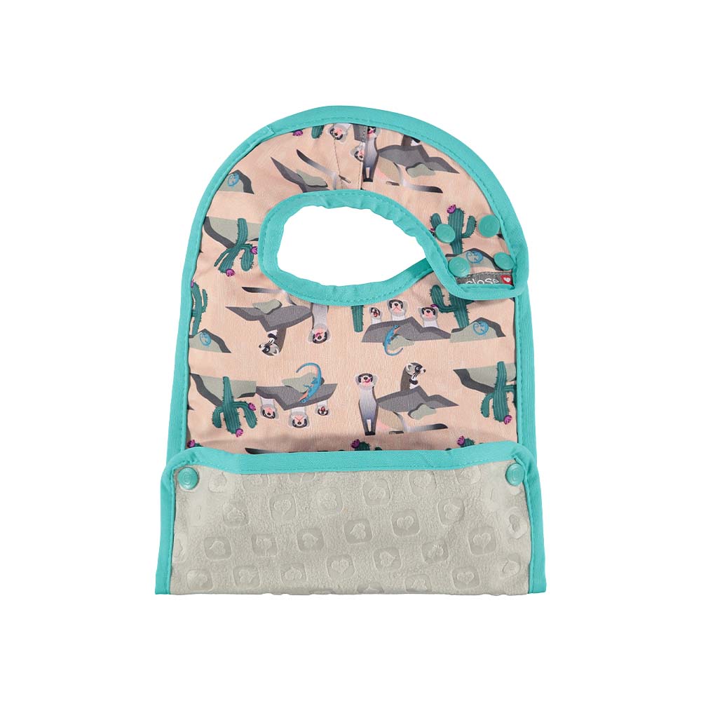 Close Pop-in Double-Sided Ply Waterproof Weaning Bib With