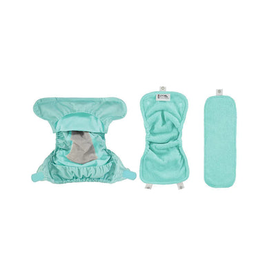Reusable Starter Pack, Pastels - Nappy, Wipes, Breast pads