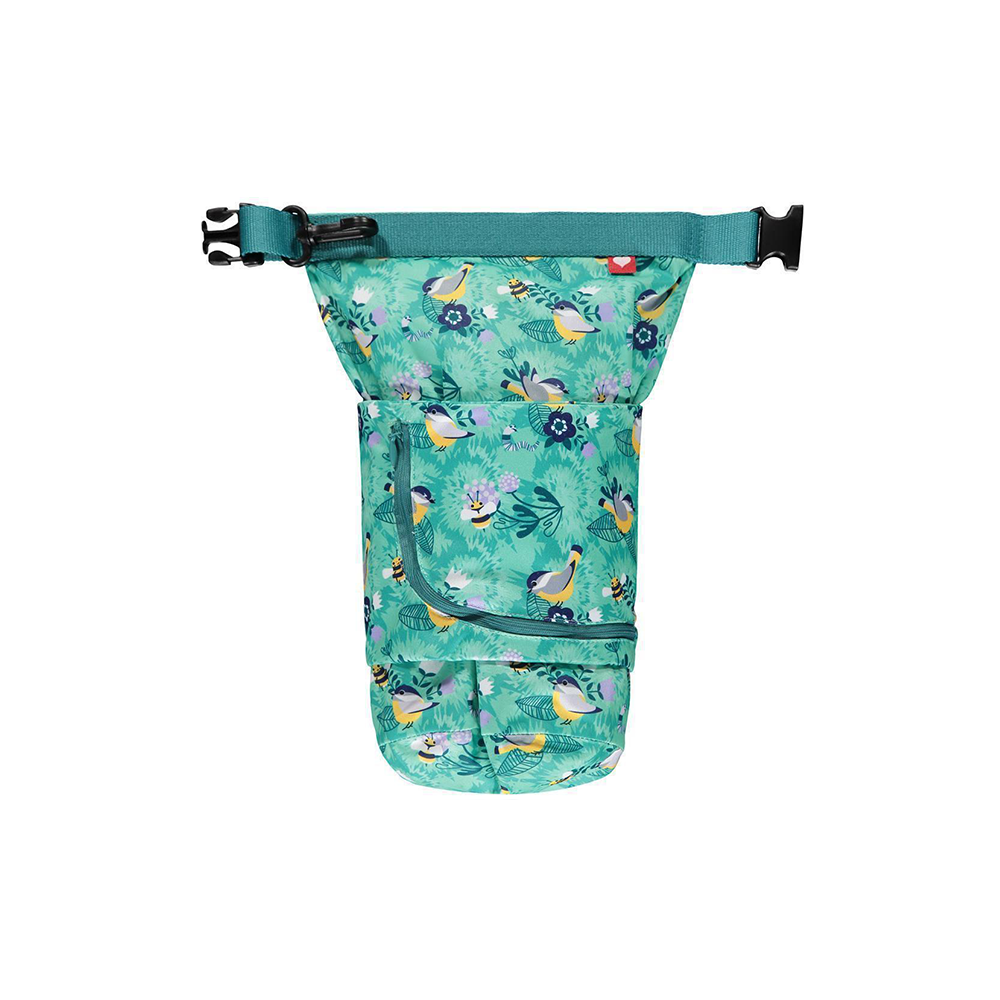 Close Pop-in Waterproof and airtight nappy stuff sack with wipe pouch- perfect out and about wet/dry bag for nappies and travel