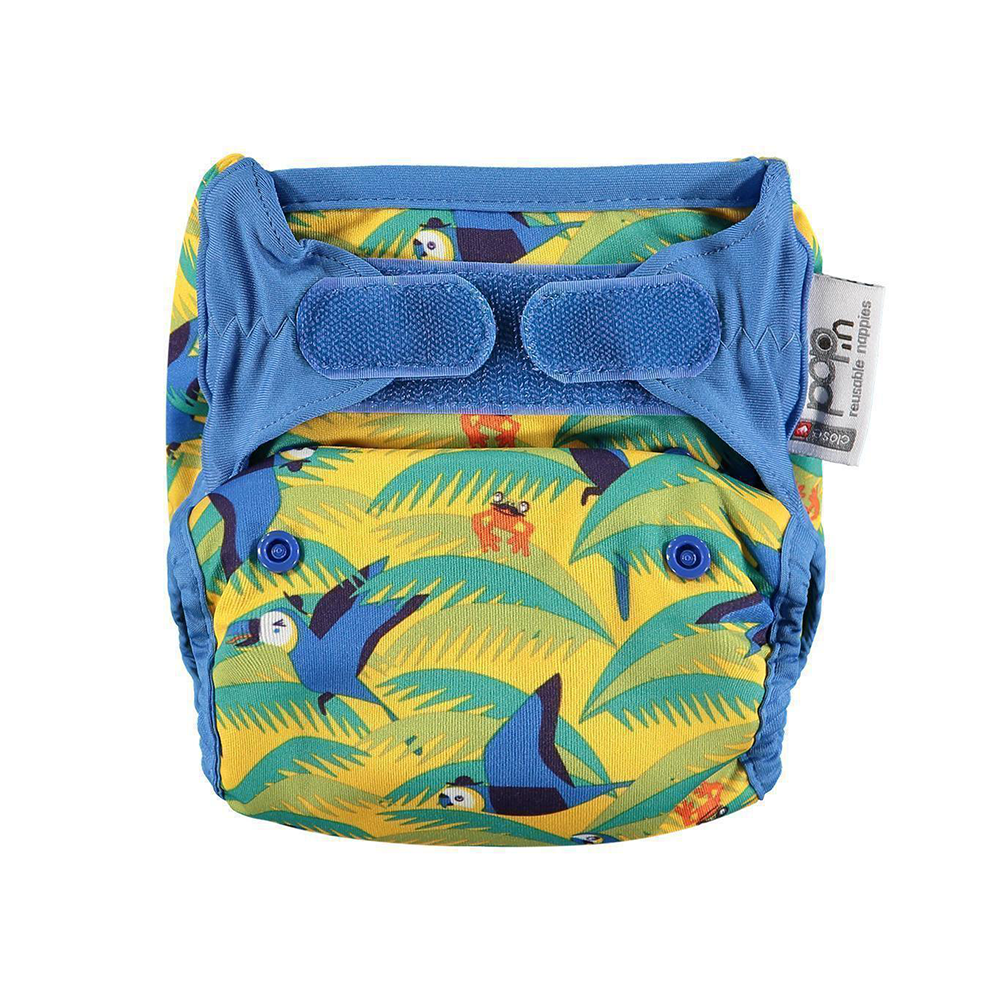 Award winning eco friendly Pop in reusable nappy from birth to potty Close Parent