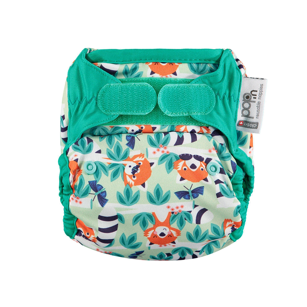 Close Pop-in All-In-Two One-size Bamboo Reusable Aplix Nappy - Unisex Design For Baby and Toddler