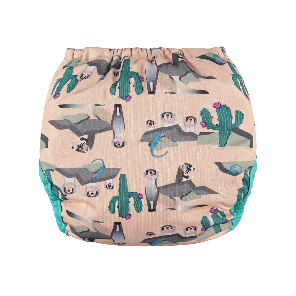 Close Pop-in All-In-Two One-size Bamboo Reusable Aplix Nappy - Unisex Design For Baby and Toddler