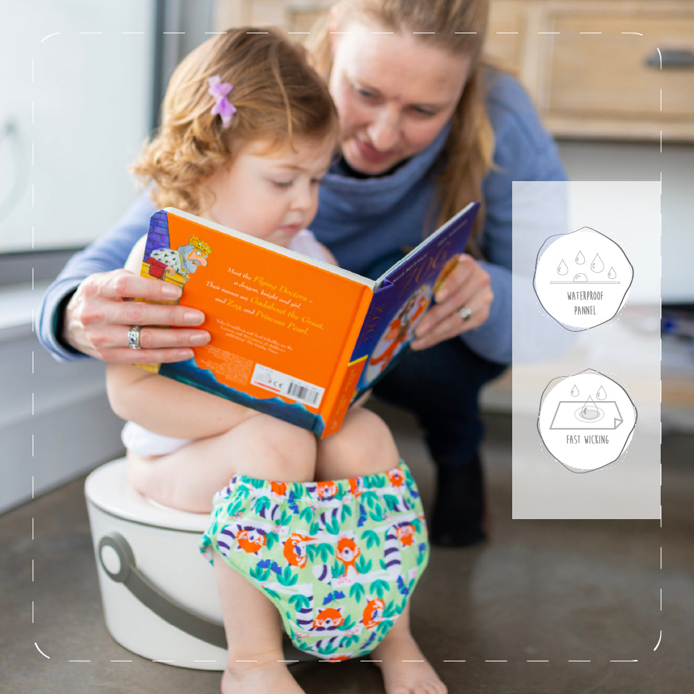 Close Pop in Unisex Reusable Toddler Pull Up Potty training Pants with hidden waterproofing