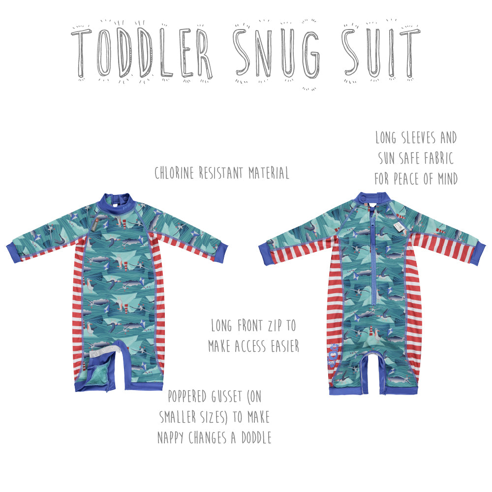 Close Pop-in Toddler Snug Suit - Fleece lined Warm Wetsuit unisex