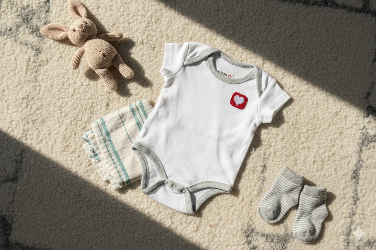 Organic Short-sleeved Cotton Romper