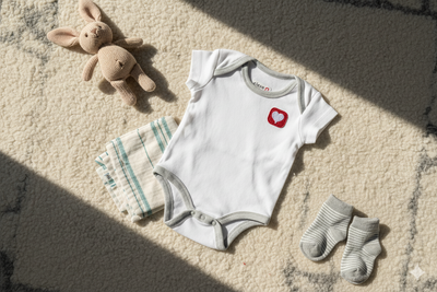 Organic Short-sleeved Cotton Romper