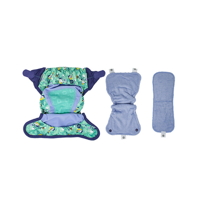 Close Pop-in All-In-Two One-size Bamboo Reusable Aplix Nappy - Unisex Design For Baby and Toddler - Close Parent
