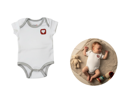 Organic Short-sleeved Cotton Romper