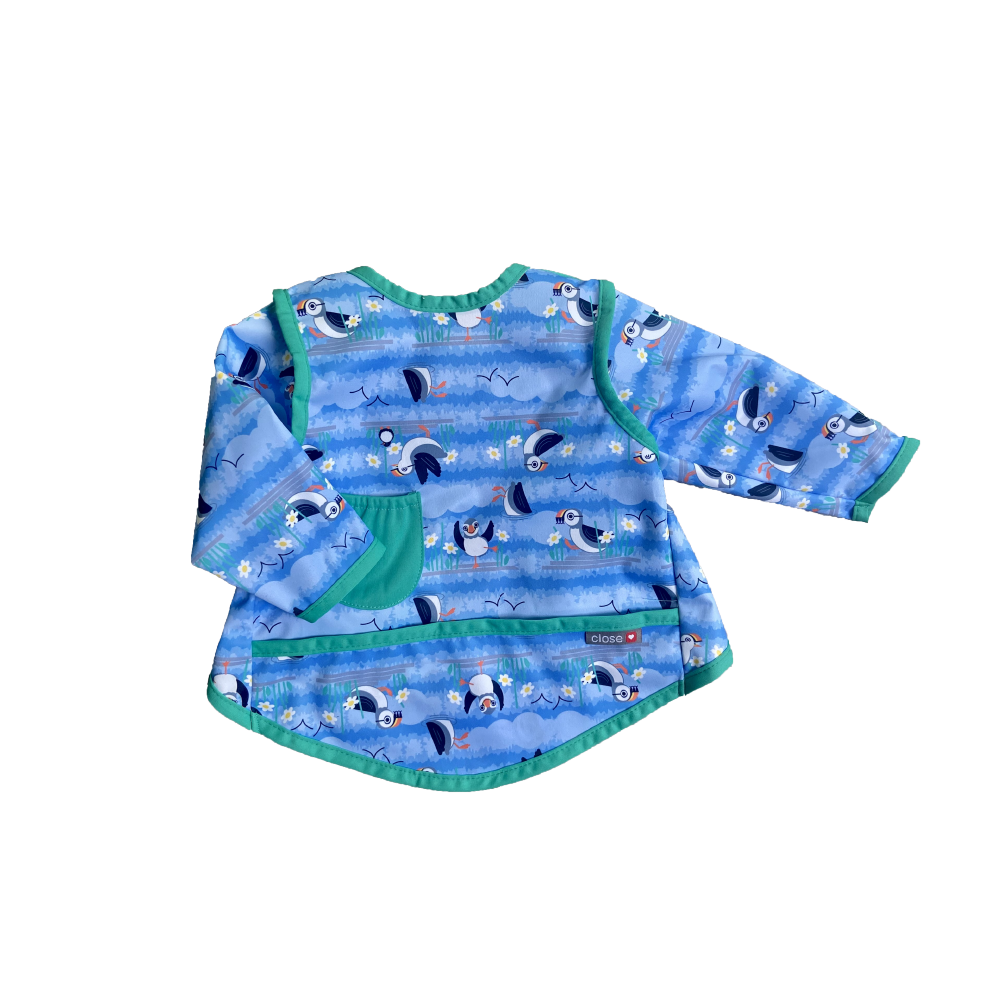 Close Pop-in Long-sleeved Waterproof Coverall Weaning Bib -  6-36 month - Close Parent