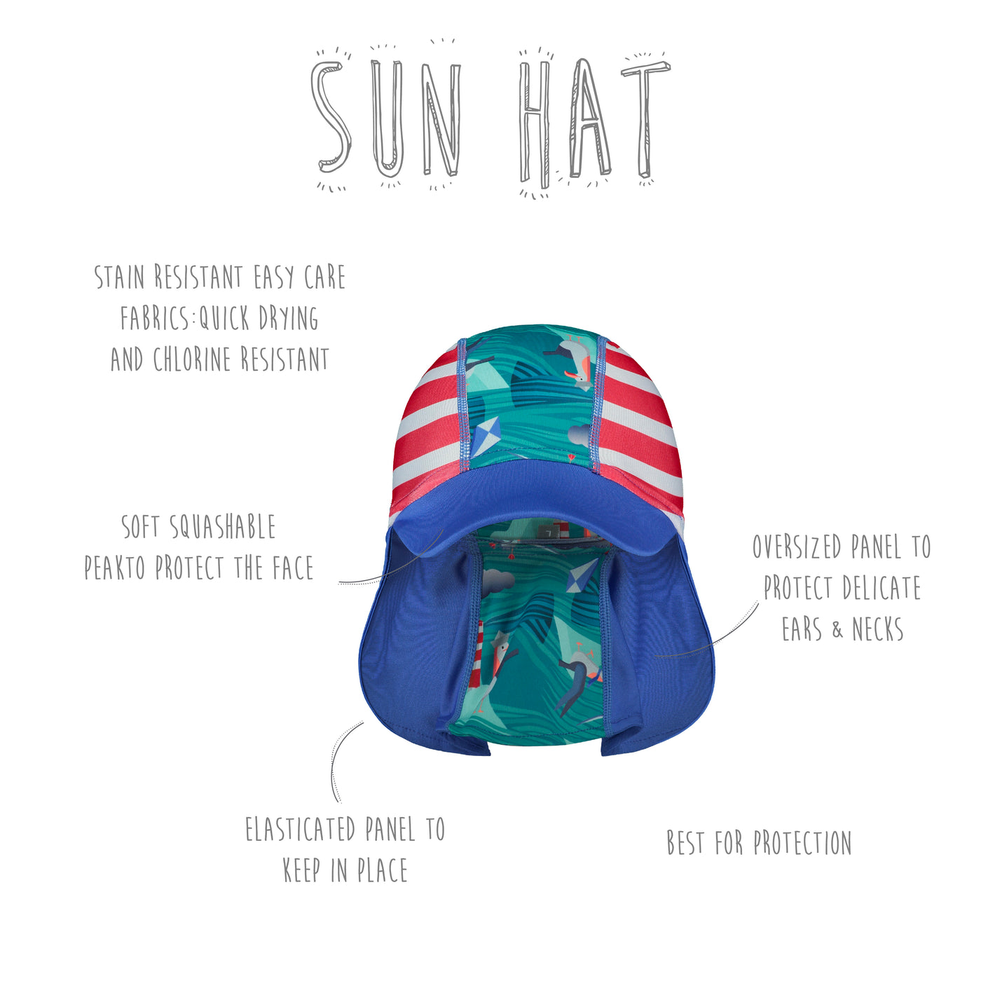 Close Pop-in Close Pop-in Legionnaire Style Sun Hat for Baby and Toddler - Close Parent