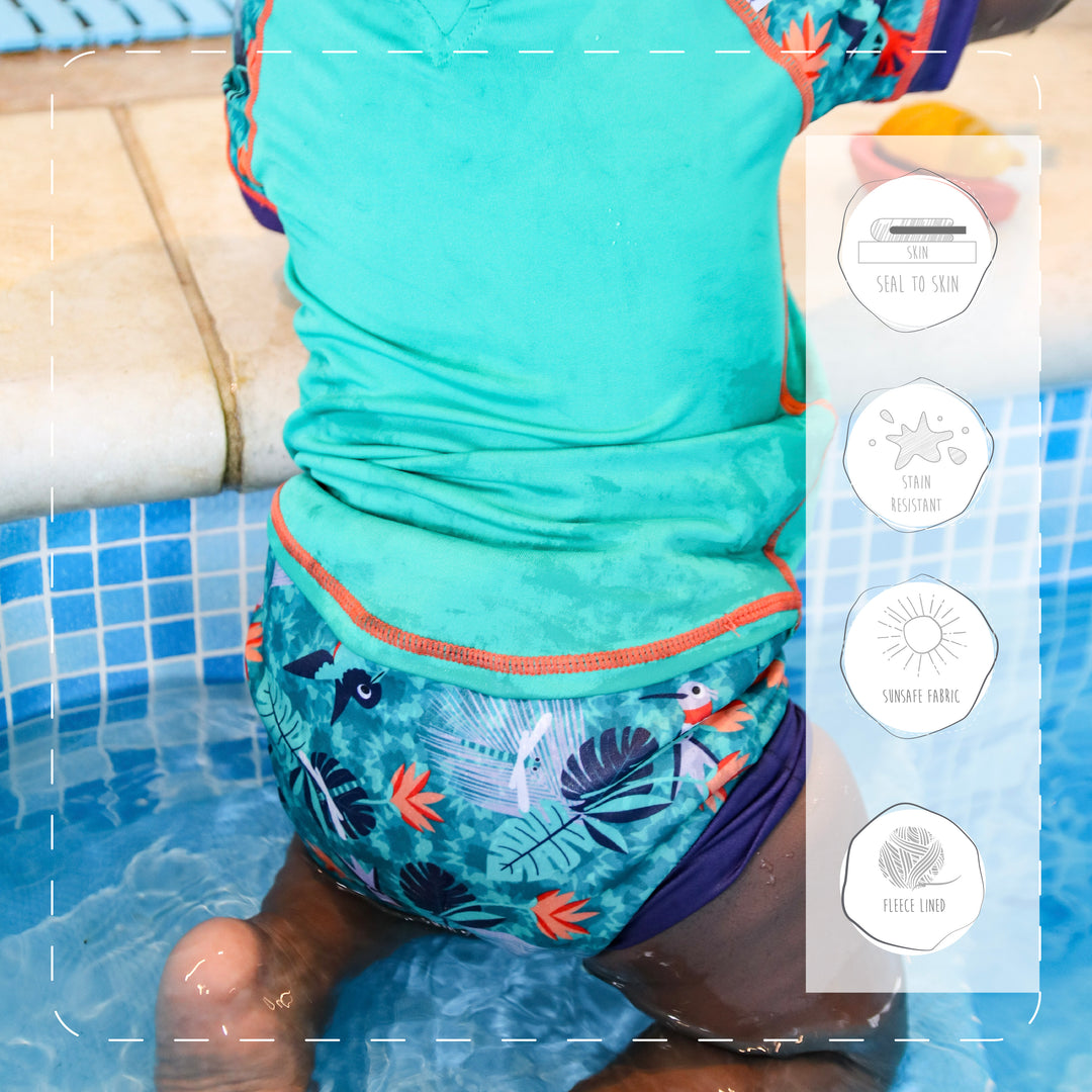 Swimsuit Reusable Waterproof Nappies Close Pop-in Reusable