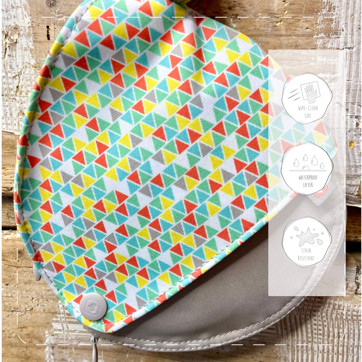 Teardrop Wet/Dry Zipp able Reusable Breast Pad Storage Pouch - *Bag Only Pads Sold Separatelya