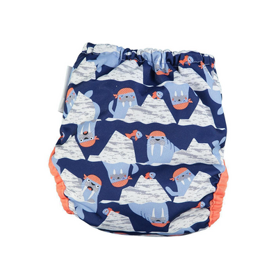 Pop-in Single Printed Reusable Popper Nappy +bamboo - Winter Collection - Close Parent