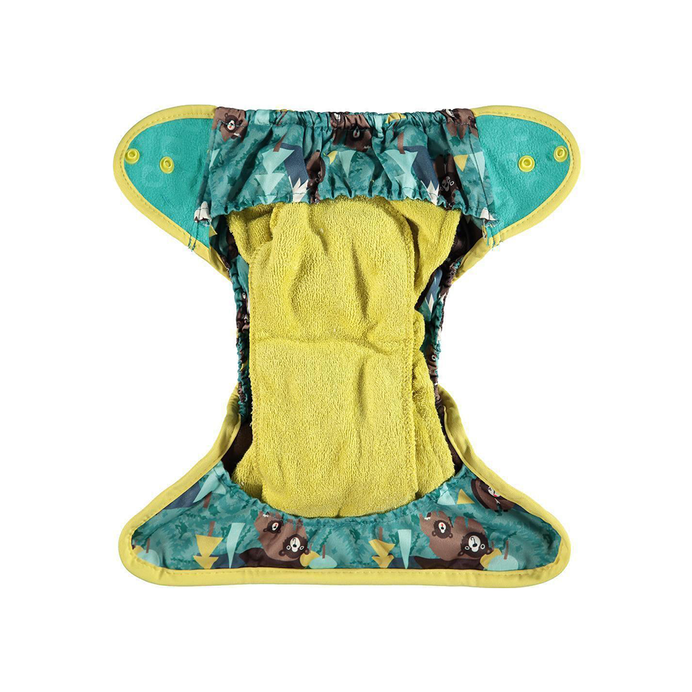 Pop-in Single Printed Reusable Popper Nappy +bamboo - Great Plains Collection - Close Parent