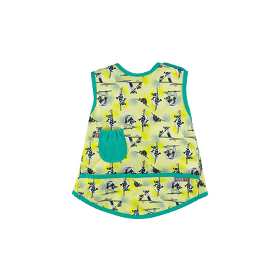 Close Pop-in Sleeveless Apron Waterproof Coverall Weaning Bib - With Large Food Catcher Pocket unisex