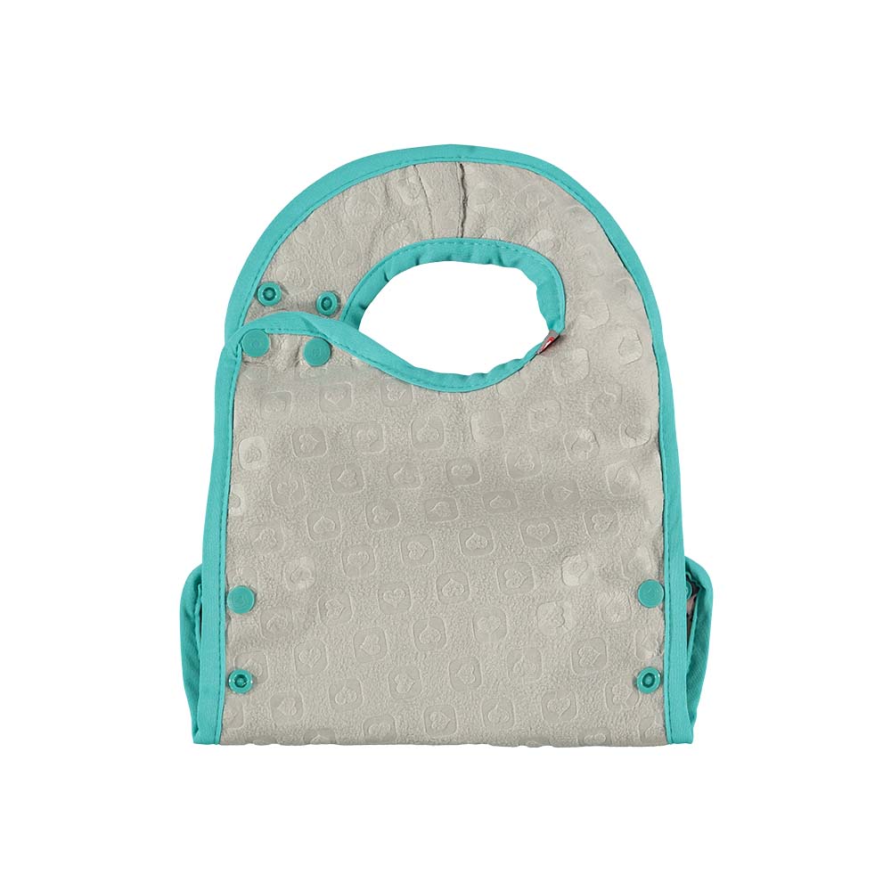 Close Pop-in Double-Sided 3 Ply Waterproof Weaning  Bib - With Crumb Catcher