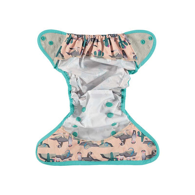 Close Pop-in Waterproof Popper Double Gusset Reusable Nappy Cover - Designed For Flat and Fitted Nappies unisex
