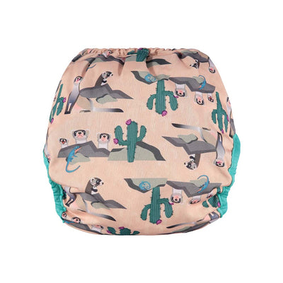 Close Pop-in Waterproof Aplix Double Gusset Reusable Nappy Cover - Designed For Flat and Fitted Nappies unisex