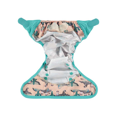 Close Pop-in Waterproof Aplix Double Gusset Reusable Nappy Cover - Designed For Flat and Fitted Nappies unisex
