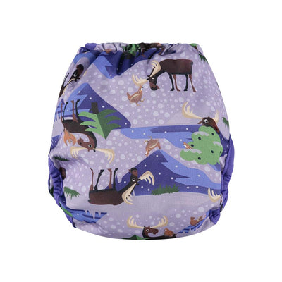 Close Pop-in Waterproof Popper Double Gusset Reusable Nappy Cover - Designed For Flat and Fitted Nappies unisex