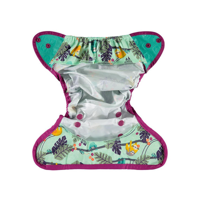 Reusable Nappy Popper Cover - Up In The Trees Collection - Close Parent