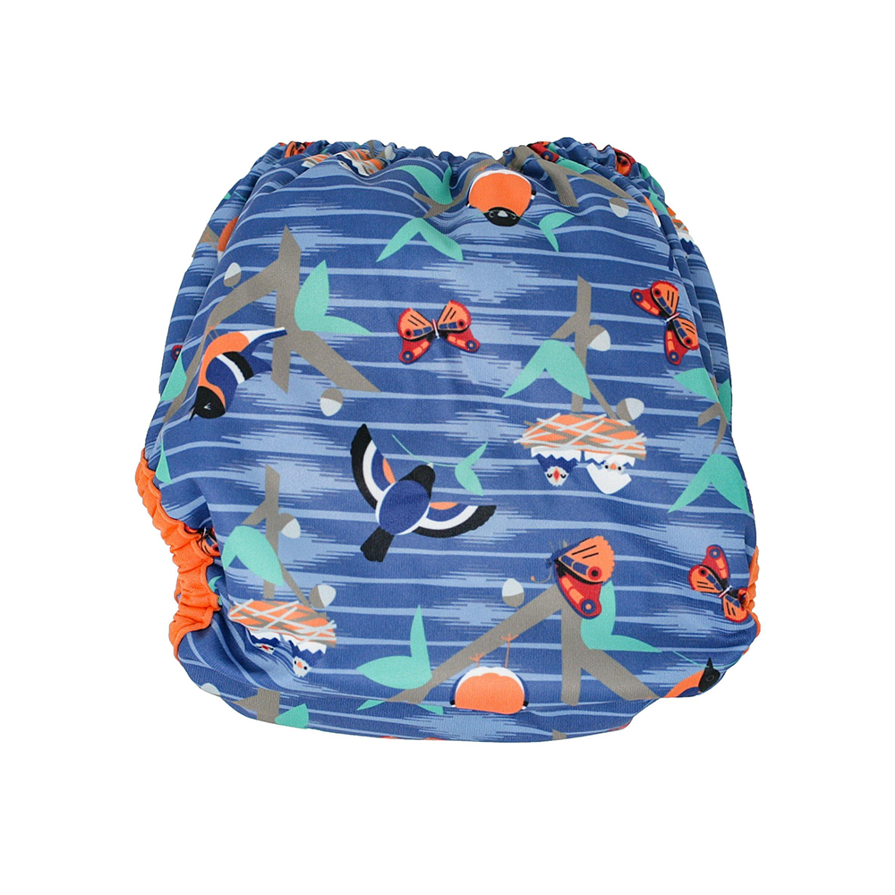 Close Pop-in Waterproof Aplix Double Gusset Reusable Nappy Cover - Designed  For Flat and Fitted Nappies unisex
