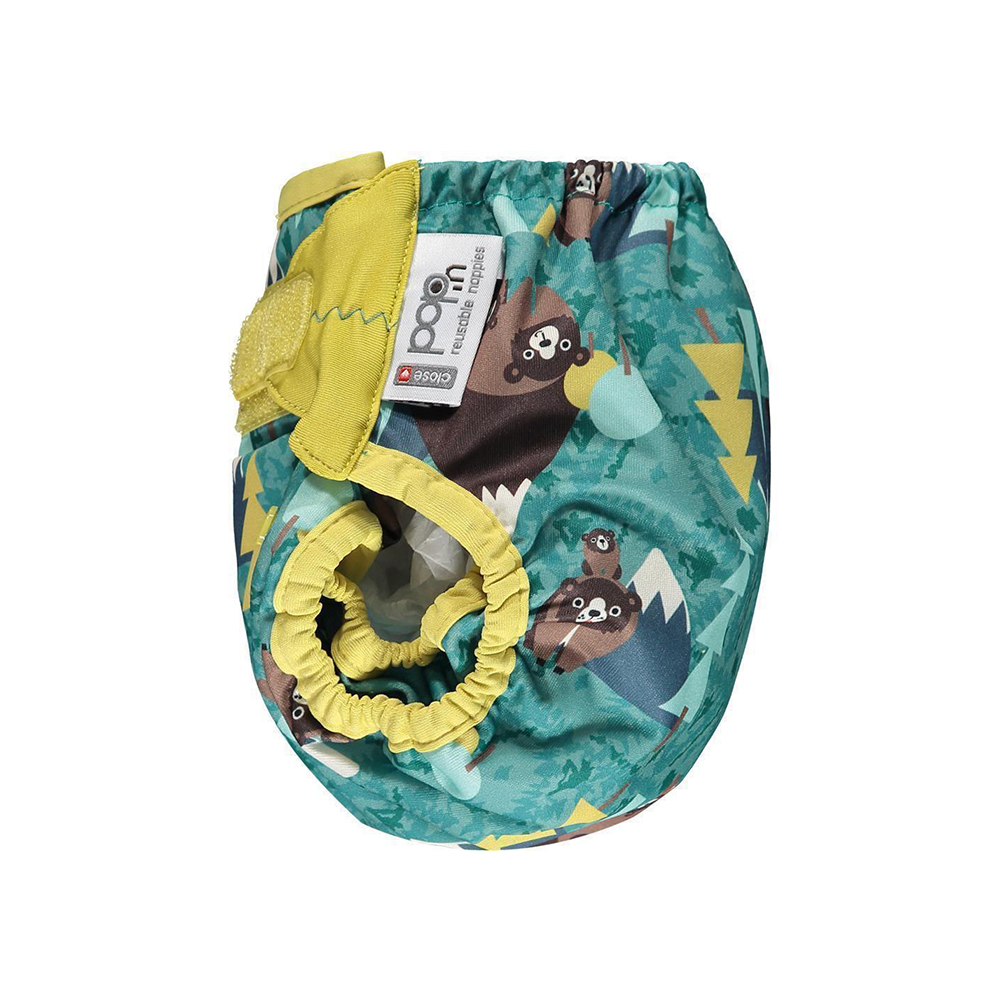 Close Pop-in Waterproof Aplix Double Gusset Reusable Nappy Cover