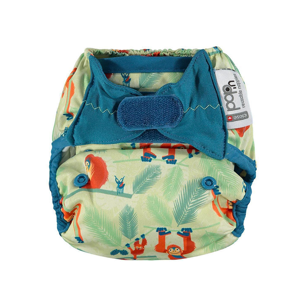 Close Pop-in Waterproof Aplix Double Gusset Reusable Nappy Cover