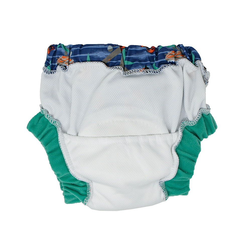 Reusable night time training pants providing protection against