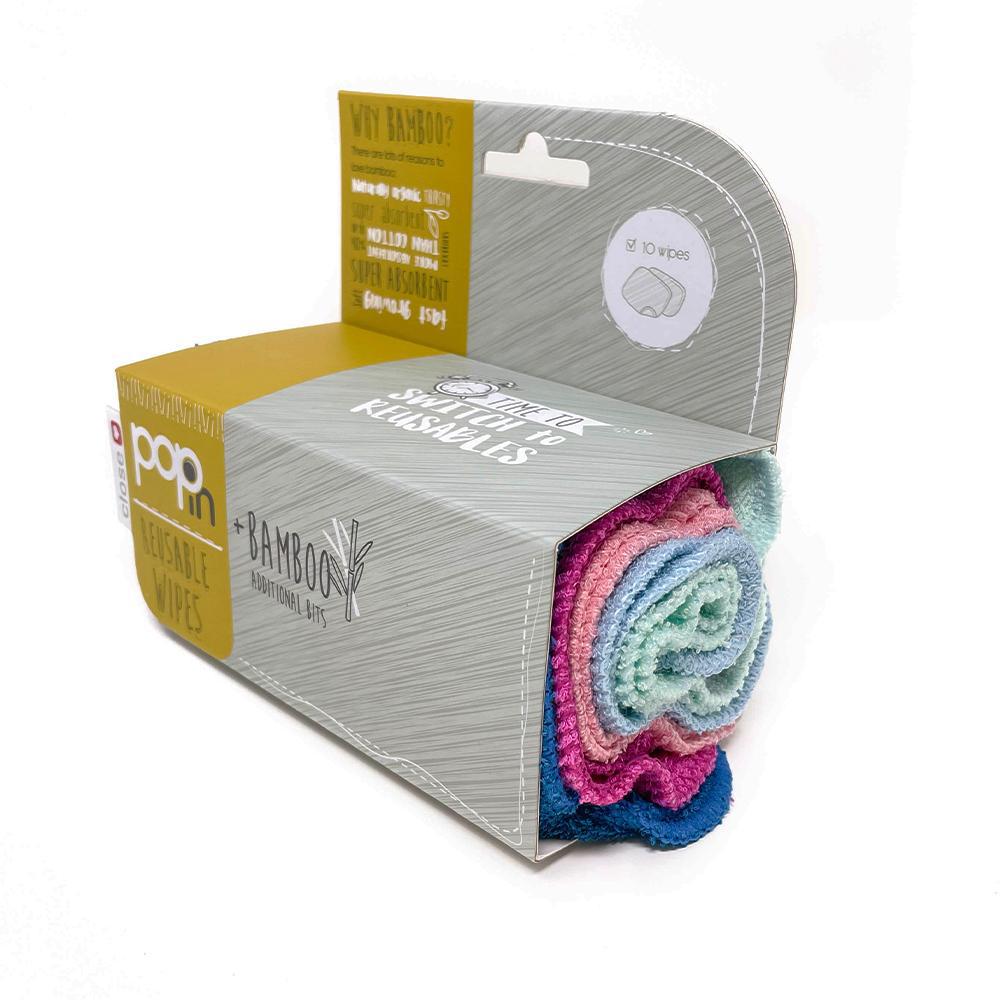 Reusable Bamboo Refill Baby Wipes (Pack with 10) - Close Parent